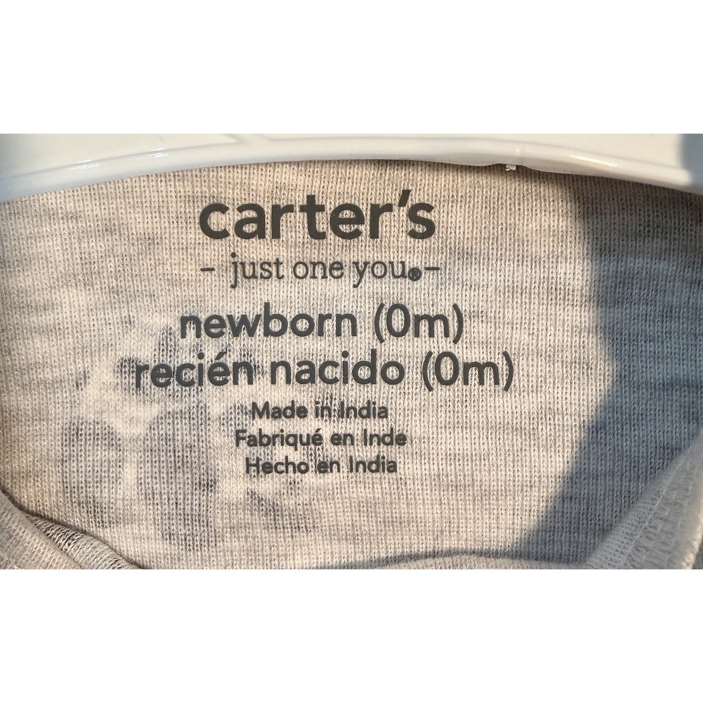 Carters Newborn Short Sleeve Bodysuits - NB - 3 Pieces - Pandas NWT - Picture 7 of 7